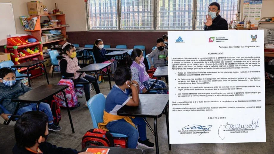 #Oficial: Iniciará el ciclo escolar en Hidalgo con clases presenciales en todos los niveles