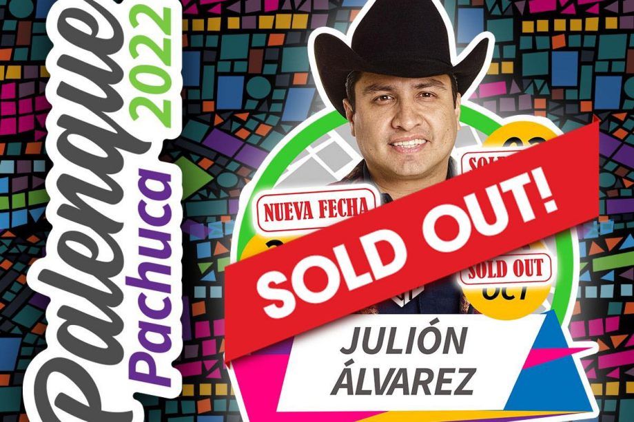 Rey de la taquilla: tercer 'sold out' de Julión Álvarez para el palenque de la Feria de Pachuca