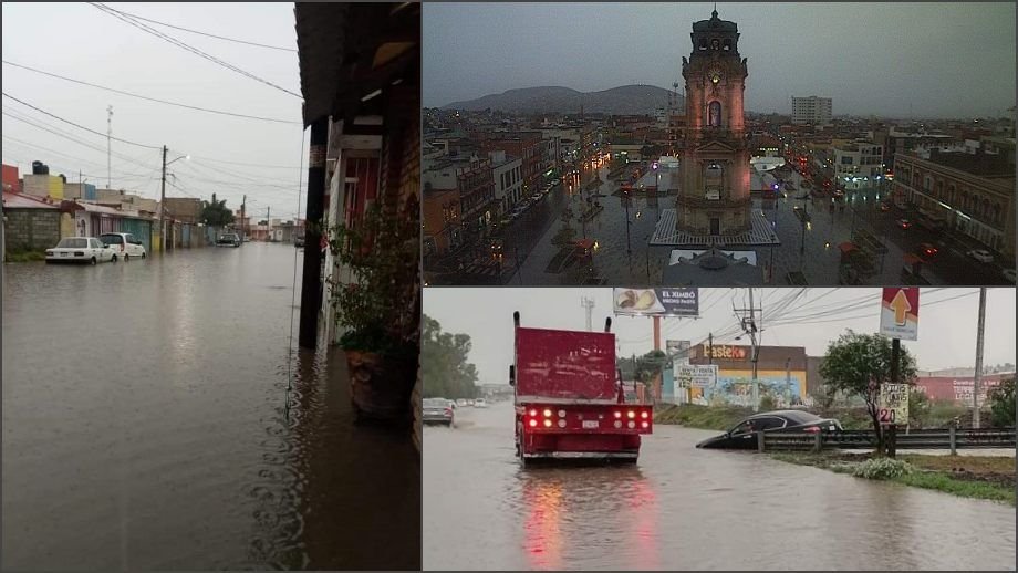 Lluvia provoca estragos este sábado en Pachuca