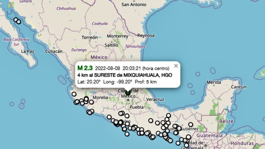 Tiembla en Hidalgo: reportan sismo con epicentro en Mixquiahuala