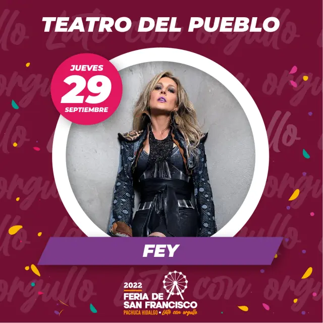 Cartel del Teatro del Pueblo de la Feria de San Francisco Pachuca 2022