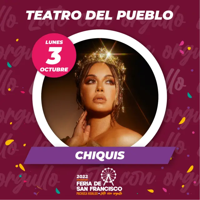 Cartel del Teatro del Pueblo de la Feria de San Francisco Pachuca 2022