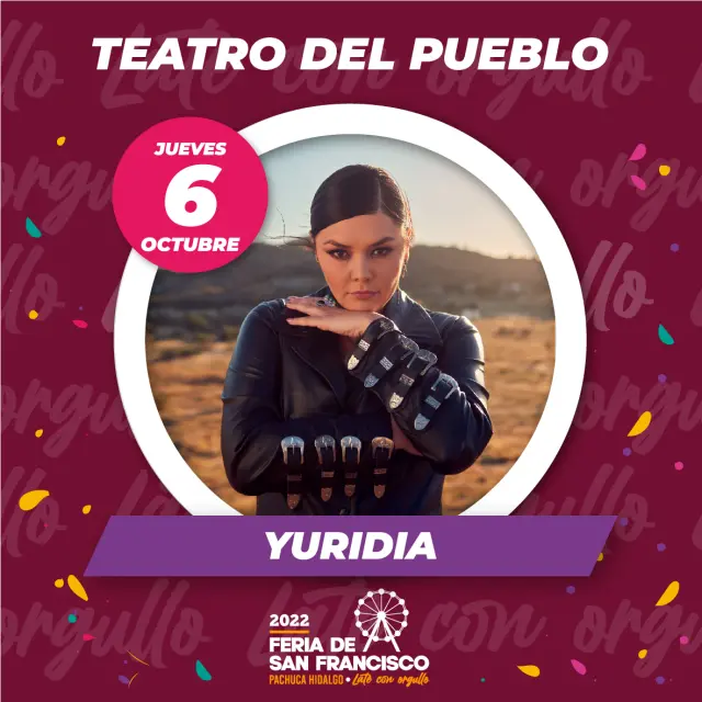 Cartel del Teatro del Pueblo de la Feria de San Francisco Pachuca 2022