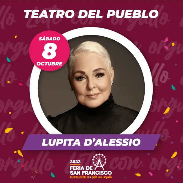 Cartel del Teatro del Pueblo de la Feria de San Francisco Pachuca 2022