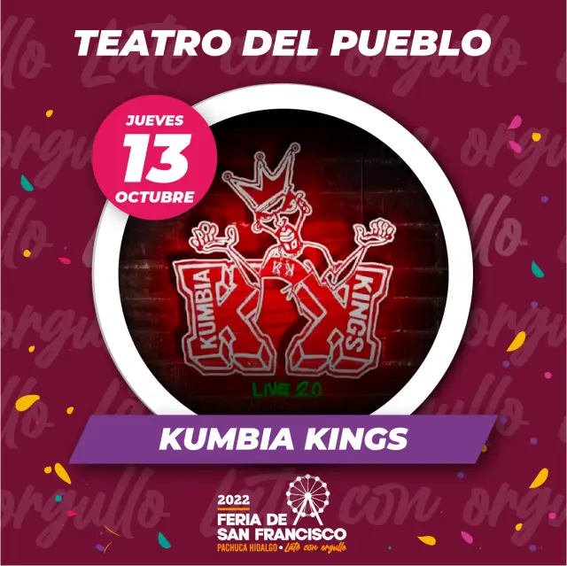 Cartel del Teatro del Pueblo de la Feria de San Francisco Pachuca 2022