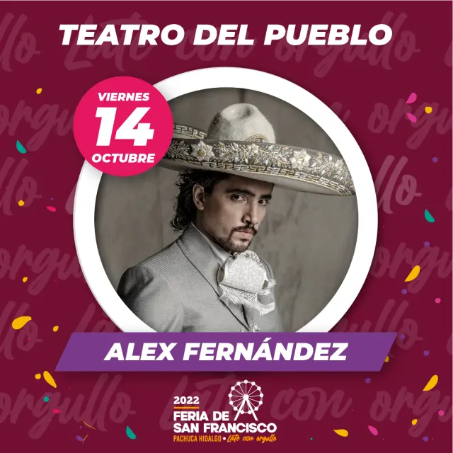 Cartel del Teatro del Pueblo de la Feria de San Francisco Pachuca 2022
