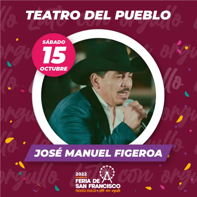 Cartel del Teatro del Pueblo de la Feria de San Francisco Pachuca 2022