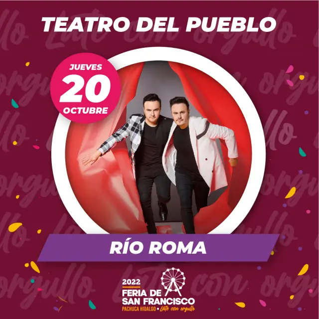 Cartel del Teatro del Pueblo de la Feria de San Francisco Pachuca 2022