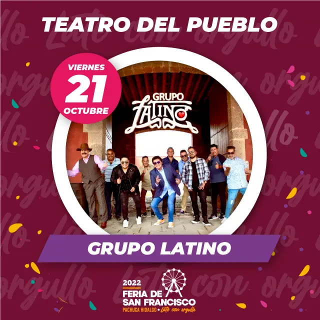 Cartel del Teatro del Pueblo de la Feria de San Francisco Pachuca 2022