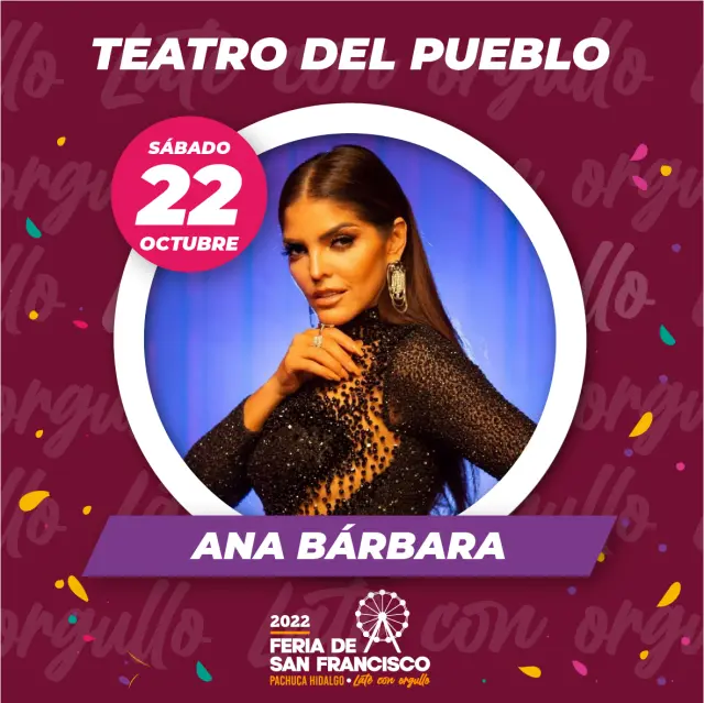 Cartel del Teatro del Pueblo de la Feria de San Francisco Pachuca 2022