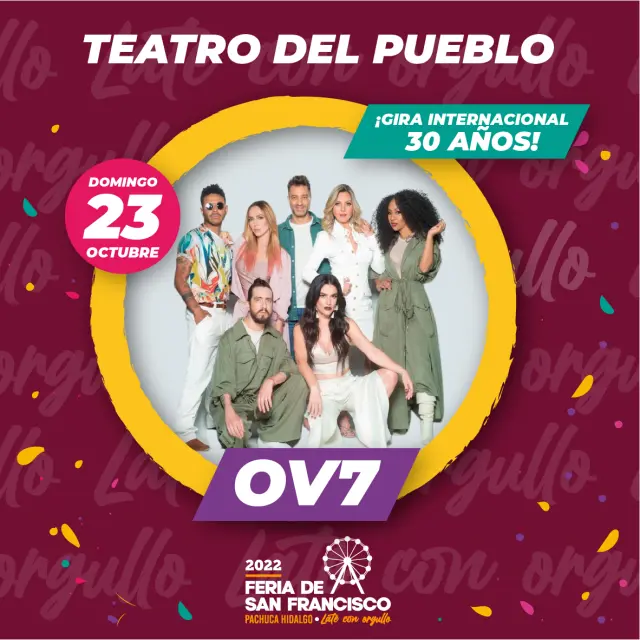 Cartel del Teatro del Pueblo de la Feria de San Francisco Pachuca 2022