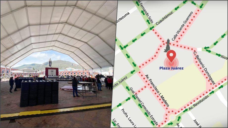 Cierran vialidades en Pachuca por toma de protesta de Julio Menchaca