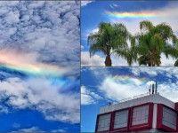Luego del sismo, aparecen nubes iridiscentes en Pachuca y otros municipios