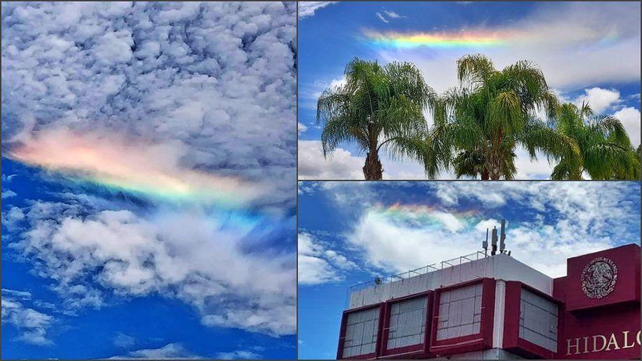 Luego del sismo, aparecen nubes iridiscentes en Pachuca y otros municipios
