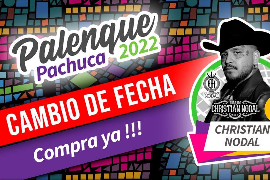 Cambia de fecha presentación de Christian Nodal en el Palenque de Pachuca