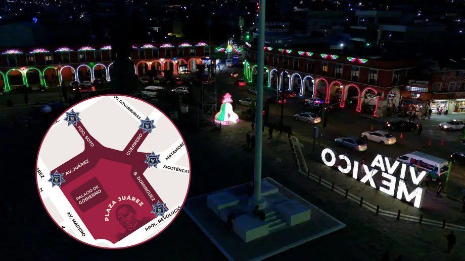 Desde este miércoles habrá cierre de calles y operativo en Pachuca por el Grito de Independencia