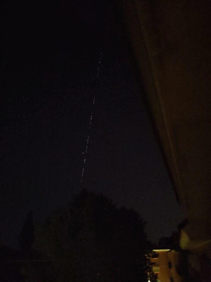 Captan 'desfile' de luces satelitales en el cielo de Hidalgo