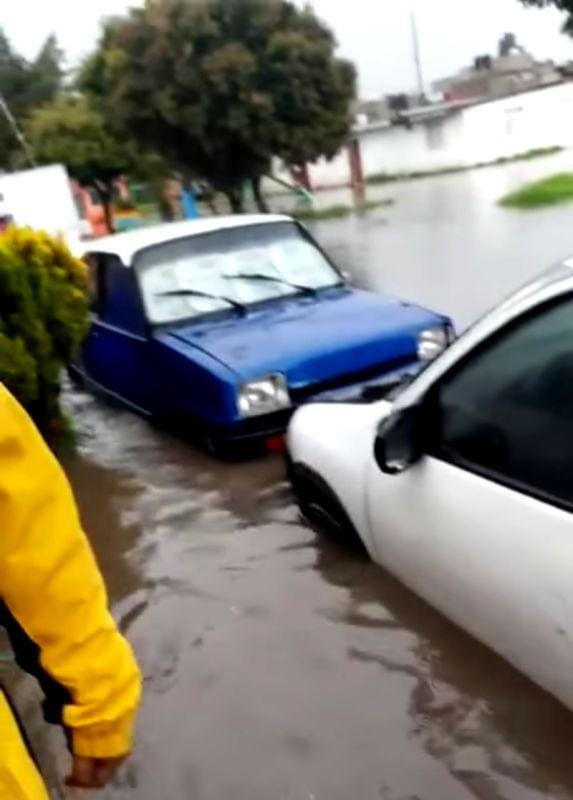 Inundado: Tepeapulco sufre por las fuertes lluvias