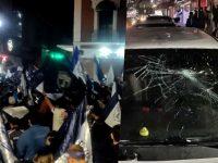 Destrozos en las calles durante la celebración del campeonato tuzo