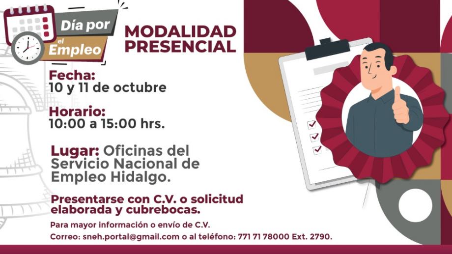 Ofrecerán empleo en Pachuca con sueldo de $9,756; no se requiere experiencia