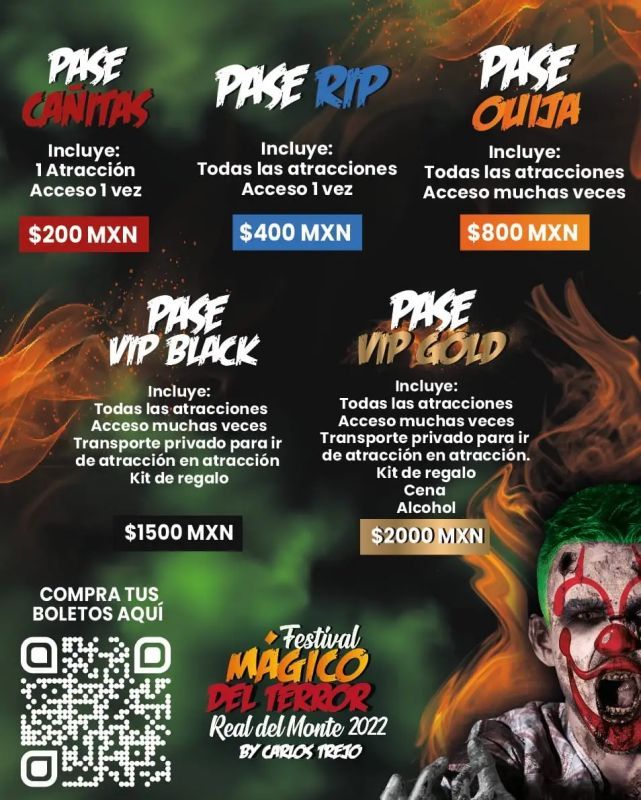 Festival Mágico del Terror 2022 de Real del Monte: así son las atracciones