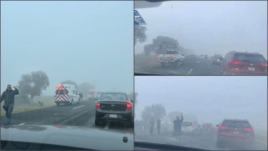 Densa niebla provoca accidentes en la México-Pachuca