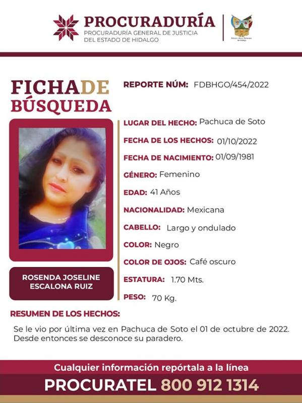 Alerta de búsqueda en Pachuca: mujer lleva dos meses desaparecida 4 Alerta de búsqueda en Pachuca: mujer lleva dos meses desaparecida