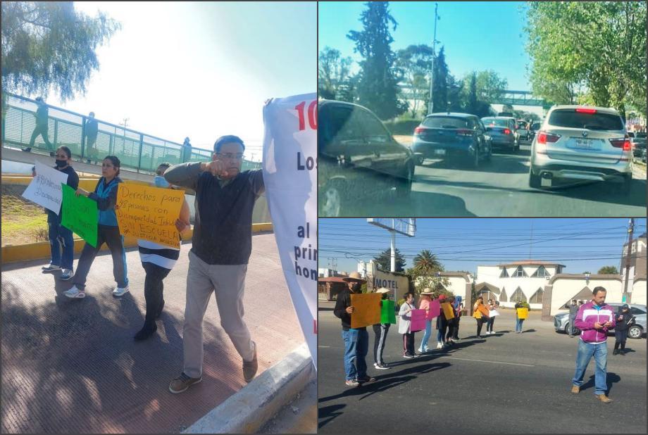 Otra vez bloqueos en el sur de Pachuca: cierran el bulevar Felipe Ángeles