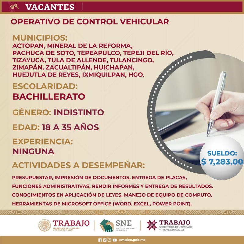 Ofrecen empleo en Pachuca para laborar en administración pública; sueldo de $7.283 4 Ofrecen empleo en Pachuca para laborar en administración pública; sueldo de $7.283