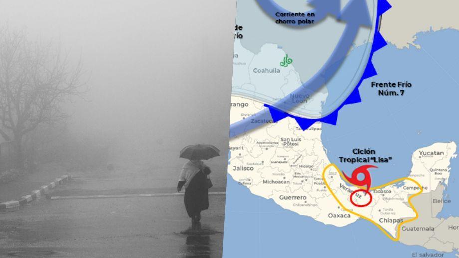 Llega al país el frente frío 7 con vaguada polar; ¿alcanzará a Hidalgo?