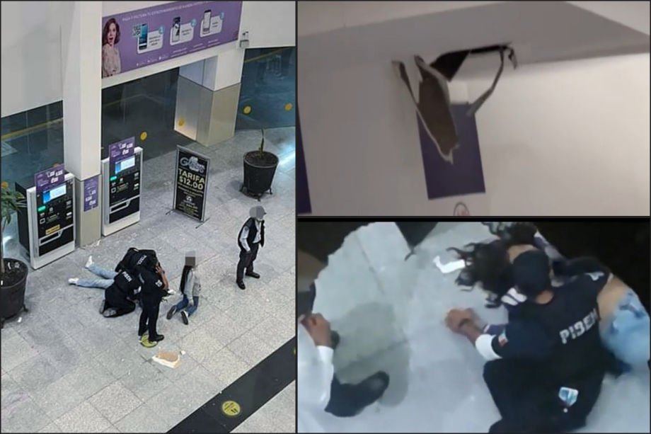 Cae niña desde el segundo nivel en plaza Galerías Pachuca