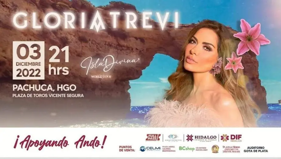 Gloria Trevi se presentará en Pachuca en concierto con causa