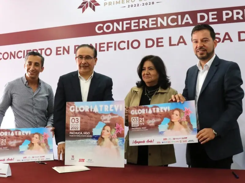 Gloria Trevi se presentará en Pachuca en concierto con causa