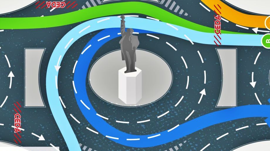 ¿Sabes circular en glorietas? Lanzan infografía con uso correcto