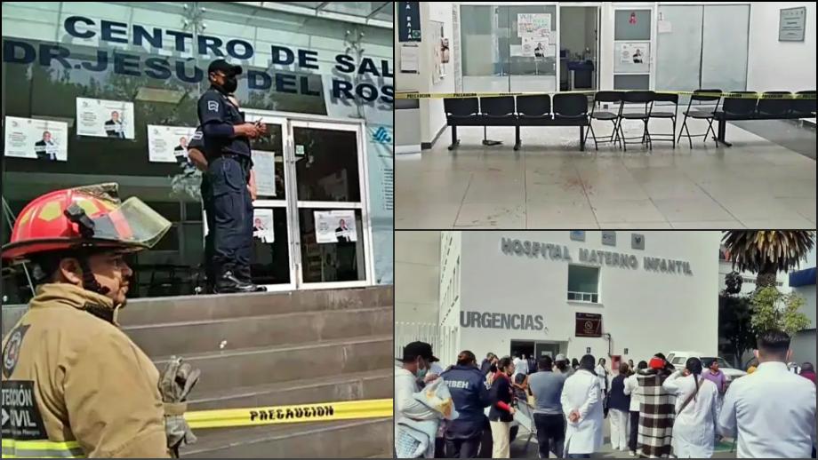 Se desploma domo de cristal sobre personas en centro de salud de Pachuca