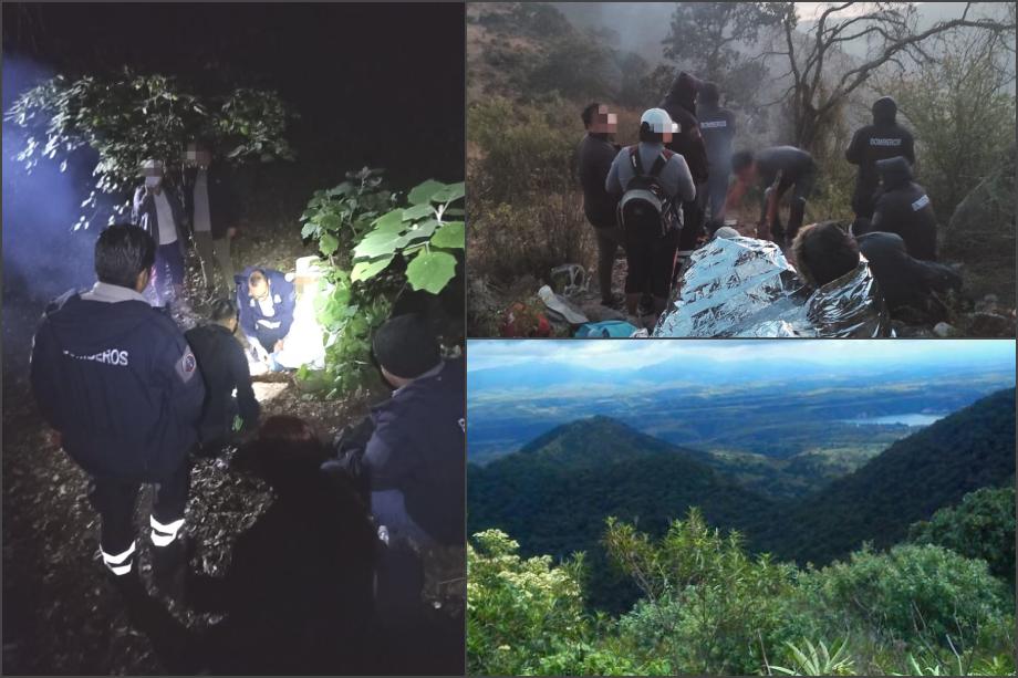 Como de película, realizan rescate de familia extraviada en cerro de Hidalgo