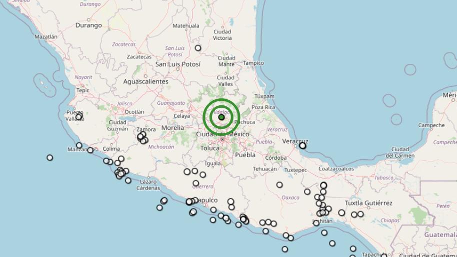 Reportan sismo con epicentro en Hidalgo