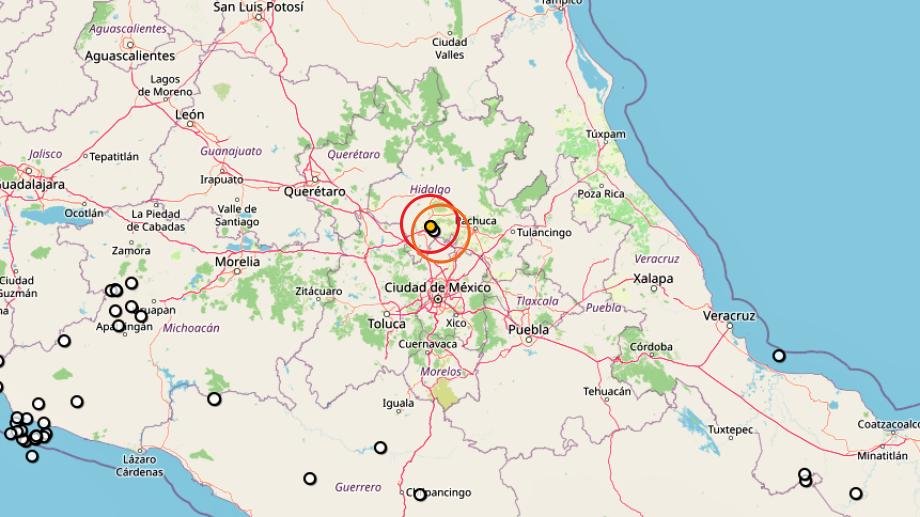 Reportan dos sismos seguidos con epicentro en mismo municipio en Hidalgo