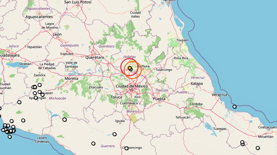 Reportan dos sismos seguidos con epicentro en mismo municipio en Hidalgo