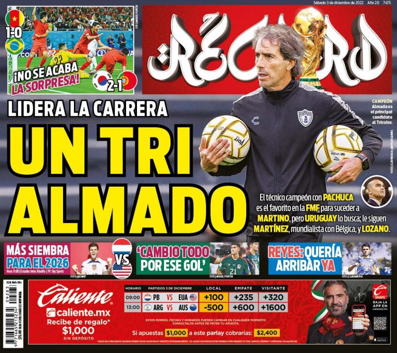 El entrenador de Pachuca es el principal candidato para sustituir a Martino en la Selección Mexicana 4 El entrenador de Pachuca es el principal candidato para sustituir a Martino en la Selección Mexicana