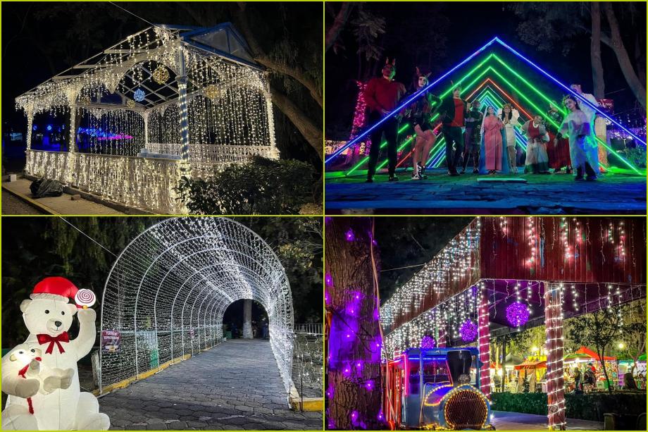 Villa iluminada de Ixmiquilpan, así luce la Navidad en este bello lugar del Valle del Mezquital