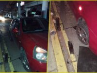 Reportan bache 'rompe llantas' en Pachuca; van al menos 12 vehículos dañados