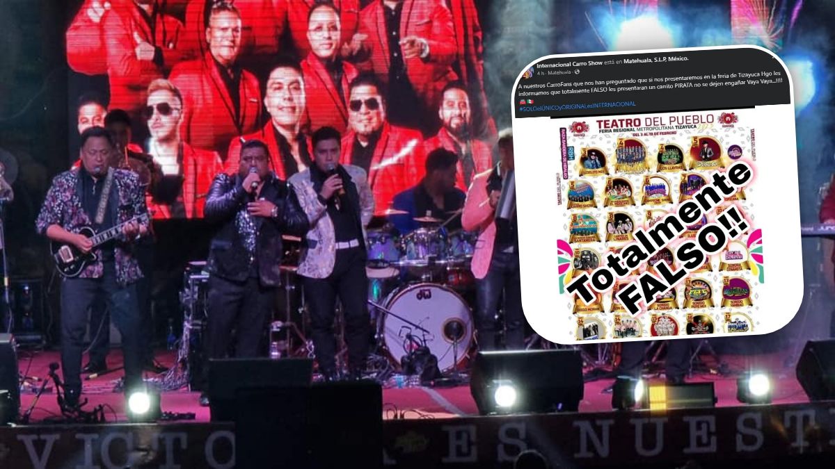 "Totalmente falso": grupo desmiente presentación en la Feria de Tizayuca 2023