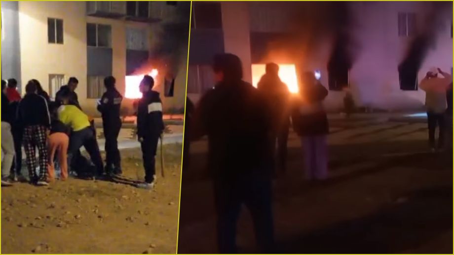 Vecinos dan golpiza a presuntos delincuentes e incendian departamento en Chavarría | VIDEO