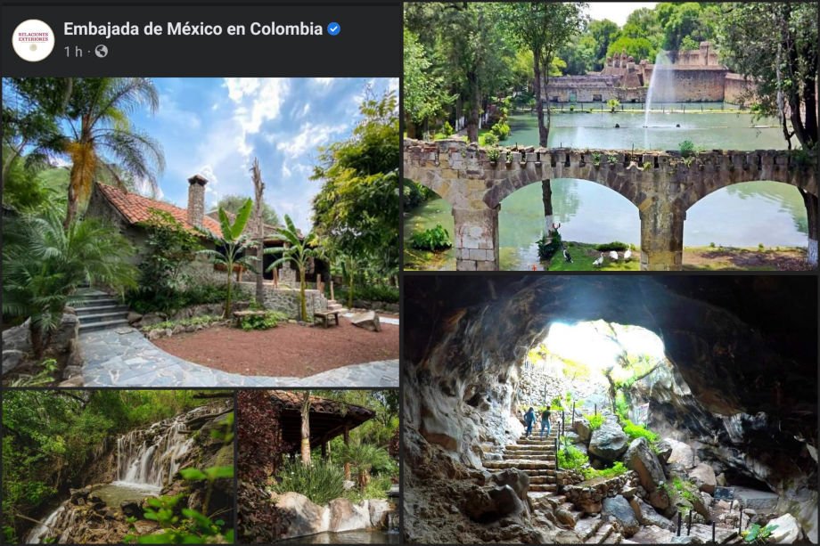Destacan en Colombia bellezas turísticas de Hidalgo