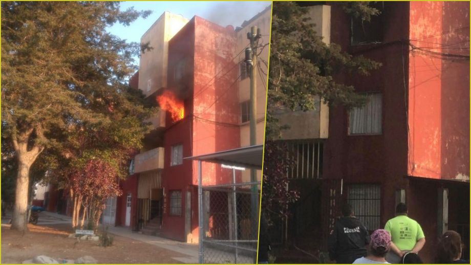 Arde departamento de la colonia Juan C. Doria, en Pachuca | VIDEO