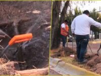 Usaban toma clandestina de agua para regar áreas verdes en Valle de San Javier