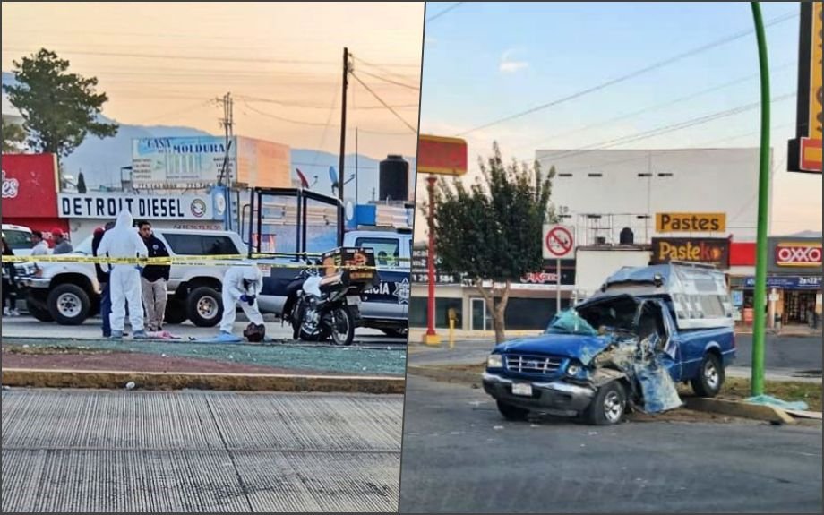 Accidentado lunes en la Supervía Colosio de Pachuca: dos percances y un motociclista fallecido