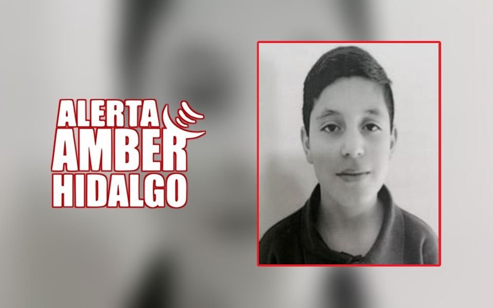 #AlertaAmber ⚠ Tiene 11 años de edad y desapareció en Pachuca; piden ayuda para localizarlo
