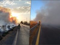 Incendio afecta visibilidad en bulevar Las Torres de Pachuca